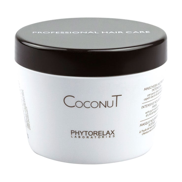 Інтенсивна живильна маска Phytorelax Laboratories Coconut Intensive Nourishing Hair Mask для сухого та пошкодженого волосся, з кокосовою олією, 250 мл